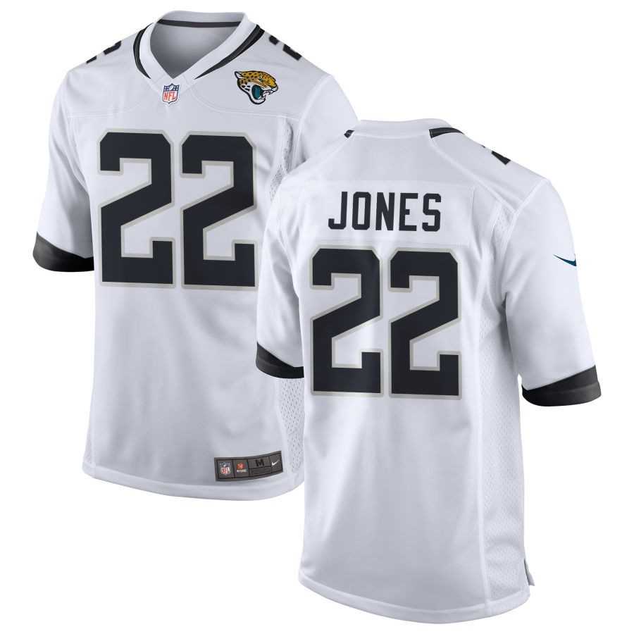 Mens Jacksonville Jaguars #22 Jarrian Jones White Team Game Nike Jersey Dzhi